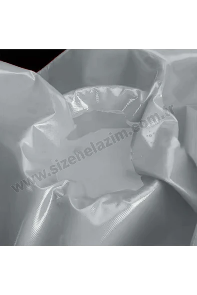 sizenelazım 90cm x 3m  Gri PVC Su Geçirmez Balkon Demiri Korkuluk Çit Branda - Resim 4