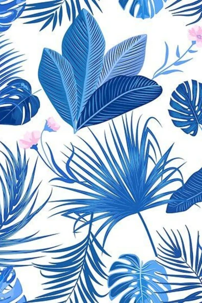 sizenelazım 80cm x 4m  Mavi Yaprak Balkon Bahçe Çit Brandası  Su İtici, UV Koruyucu, Dekoratif Örtü - Resim 3