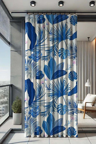 sizenelazım Su Geçirmez Desenli Oxford Balkon Perdesi Güneşlik ve Yağmurluk Renk ve 250 cm Boy Ölçü Seçenekli ürün görseli