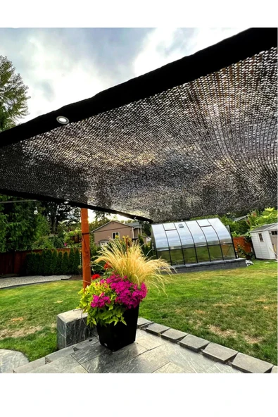 sizenelazım Gri Gölgelik File 4mtx3mt %95 sıklık m2 140 gram - Resim 2