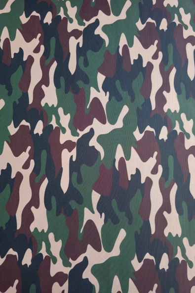 sizenelazım 90cm x 2.5m  Askeri Kamuflaj  Balkon Bahçe Çit Brandası  Su İtici, UV Koruyucu, Dekoratif Örtü - Resim 3