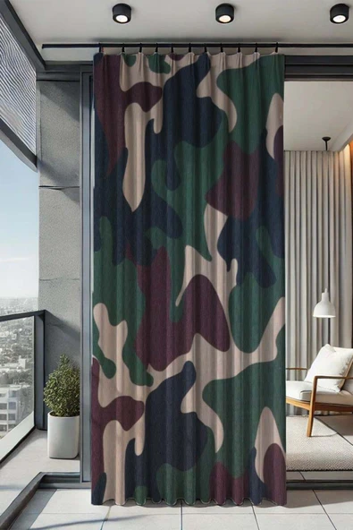 sizenelazım Su Geçirmez Desenli Oxford Balkon Perdesi Güneşlik ve Yağmurluk Renk ve 250 cm Boy Ölçü Seçenekli ürün görseli