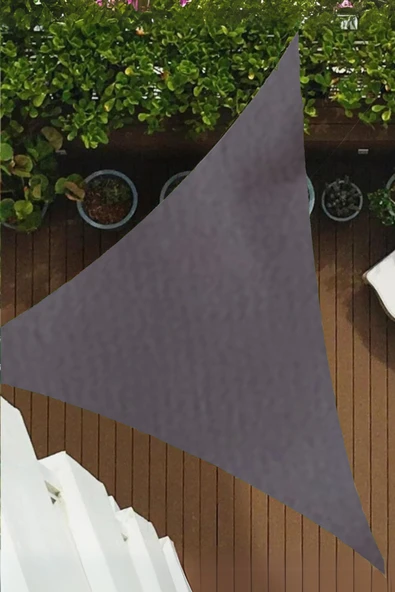 sizenelazım Üçgen Oxford Su İtici Kumaş Dekoratif Gölgelik 3 mt x 3 mt x 4.25 mt ürün görseli