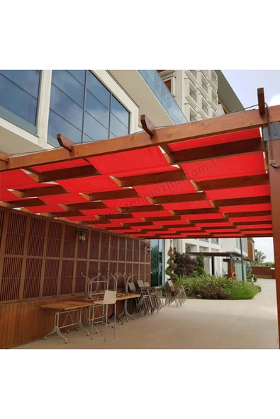 sizenelazım 70cm x 7.5m Kiremit Su Geçirmez Dekoratif Gölgelik Battı Çıktı ürün görseli