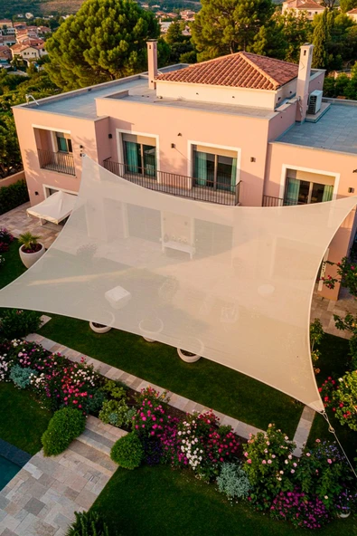 sizenelazım Gölgelik File % 95 sıklık 180 gram/m2 4mtx3mt Kuşgözü Destekli Krem, Yeşil, Turuncu ,Mavi, Gri Renk - Resim 3