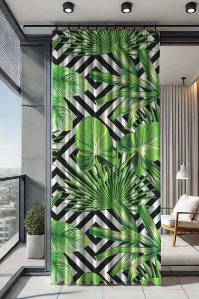 sizenelazım Su Geçirmez Desenli Oxford Balkon Perdesi Güneşlik ve Yağmurluk Renk ve 200 cm Boy Ölçü Seçenekli ürün görseli