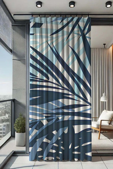 sizenelazım Su Geçirmez Desenli Oxford Balkon Perdesi Güneşlik ve Yağmurluk Renk ve 200 cm Boy Ölçü Seçenekli ürün görseli