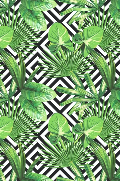 sizenelazım 50cm x 7.5m  Tropikal Yaprak Balkon Bahçe Çit Brandası  Su İtici, UV Koruyucu, Dekoratif Örtü - Resim 3