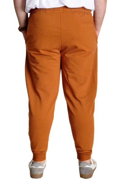 Mode XL Büyük Beden Eşofman Altı Garni Printed 23516 Tarçın - Resim 3