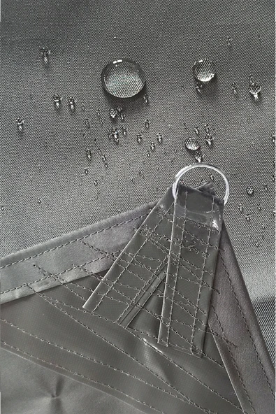 sizenelazım Üçgen Oxford Su İtici Kumaş Dekoratif Gölgelik 3 mt x 3 mt x 4.25 mt - Resim 3