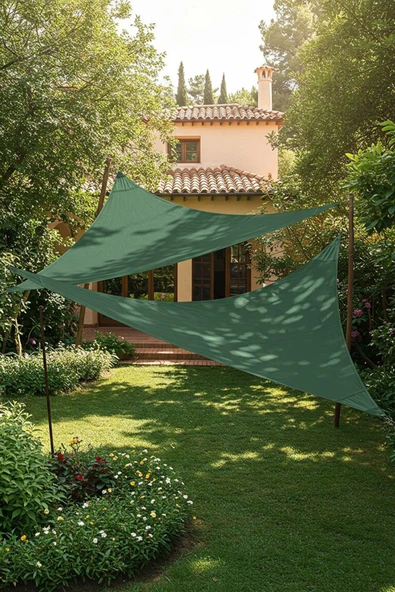 sizenelazım Yarasa Model Üçgen Gölgelik Tente 4mtx4mtx5.5mt - Resim 3