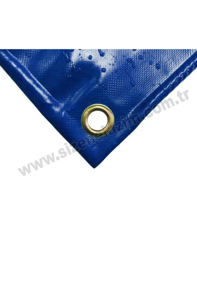 sizenelazım 100cm x 5.5m  Mavi PVC Su Geçirmez Balkon Demiri Korkuluk Çit Branda - Resim 3