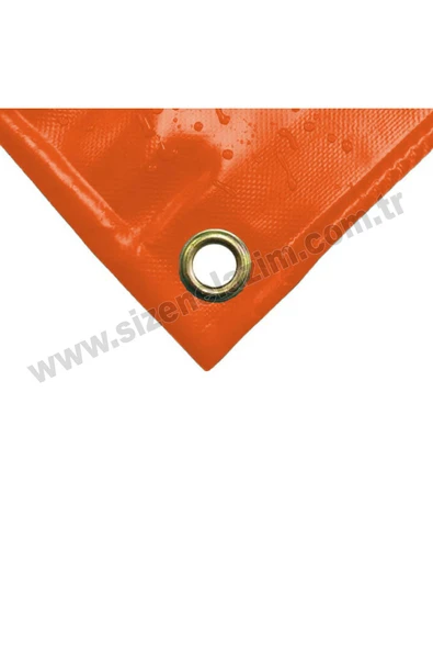 sizenelazım 60cm x 6.5m  Turuncu PVC Su Geçirmez Balkon Demiri Korkuluk Çit Branda - Resim 3