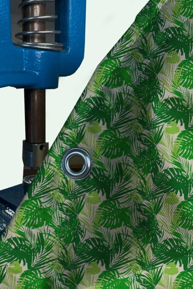 sizenelazım 70cm x 6.5m  Yeşil Palmiye  Balkon Bahçe Çit Brandası  Su İtici, UV Koruyucu, Dekoratif Örtü - Resim 2