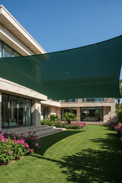 sizenelazım Gölgelik File % 95 sıklık 180 gram/m2 4mtx3mt Kuşgözü Destekli - Resim 2