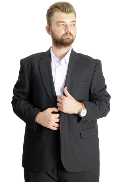 Mode XL Büyük Beden Takım Elbise Superior 21021F Siyah ürün görseli