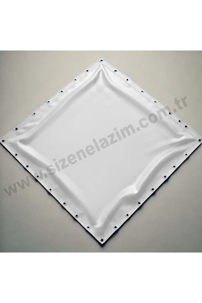 sizenelazım 90cm x 7m  Beyaz PVC Su Geçirmez Balkon Demiri Korkuluk Çit Branda - Resim 6