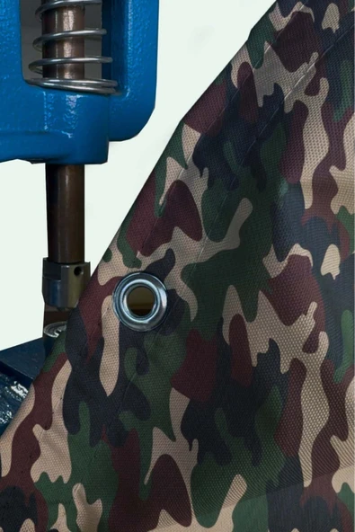 sizenelazım 90cm x 7m  Askeri Kamuflaj  Balkon Bahçe Çit Brandası  Su İtici, UV Koruyucu, Dekoratif Örtü - Resim 2