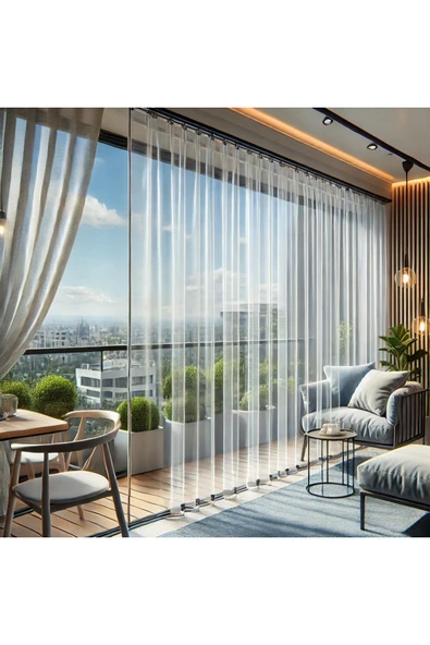 sizenelazım 300cm x 420cm Şeffaf Su Geçirmez Perde (Korniş Kullanımı İçin) ürün görseli