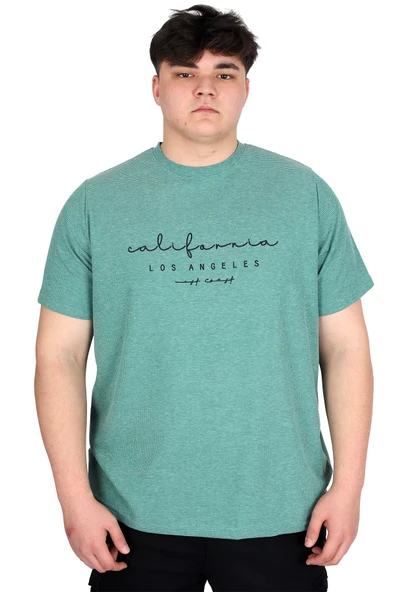 Mode XL Büyük Beden Erkek Tişört Baskılı LOS ANGELES WAFFLE U25001 Çağla ürün görseli