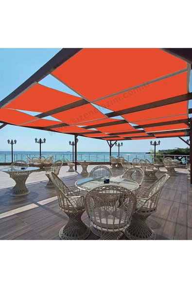 sizenelazım 70cm x 15.5m Kiremit Su Geçirmez Dekoratif Gölgelik Battı Çıktı - Resim 2