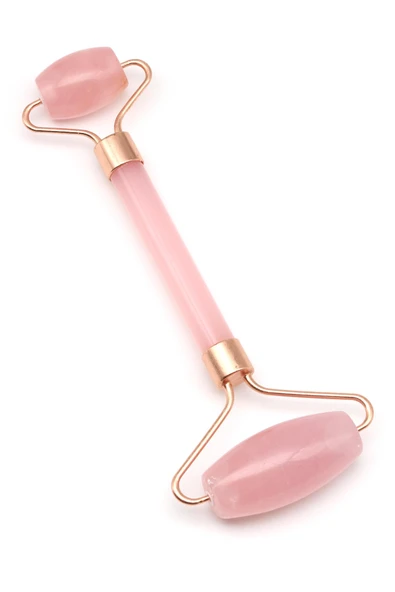 Pembe Kuvars Doğal Taş Masaj Taşı Rose Renkli - Face Roller - 2