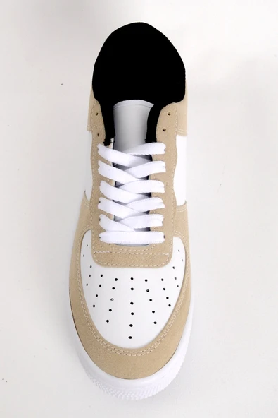 Mode XL Büyük Numara Ayakkabı AIR DUST 5026 Beyaz-Bej - 3