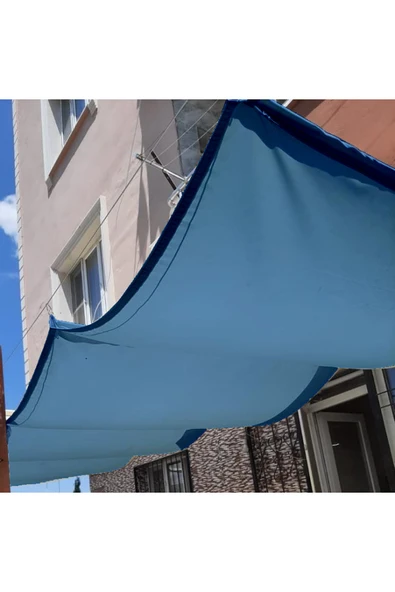 sizenelazım Teleskopik Açılıp-kapanabilir Gölgelik Tente Sistemi Mavi Oxford Su Geçirmez 1.5m X 4m ürün görseli