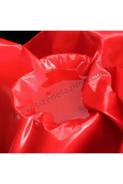 sizenelazım 70cm x 10m  Kırmızı PVC Su Geçirmez Balkon Demiri Korkuluk Çit Branda - Resim 4