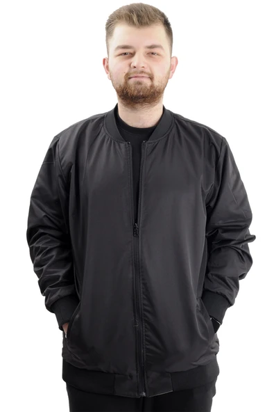 Mode XL Büyük Beden Erkek Çift Taraflı Mont 23652 Haki - 2