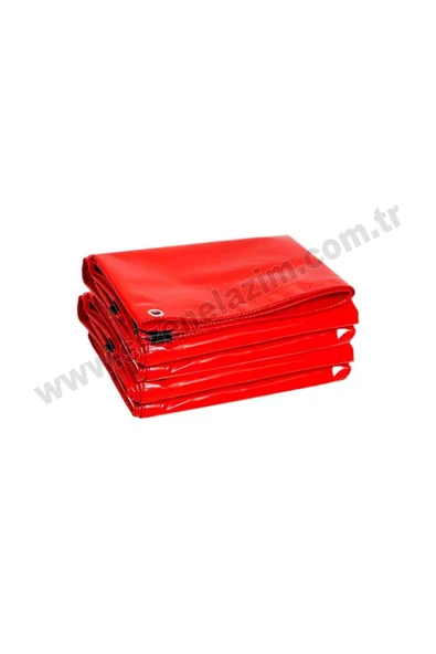 sizenelazım 110cm x 9.5m  Kırmızı PVC Su Geçirmez Balkon Demiri Korkuluk Çit Branda - Resim 2