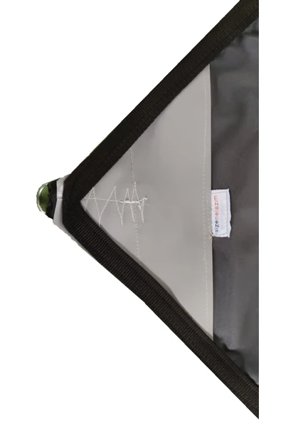 sizenelazım Gri Üçgen Gölgelik Oxford Kumaş 190gr M² 4.40 X 4.40 X 6.20 M - Resim 3