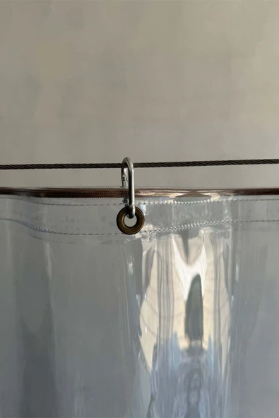 sizenelazım 0.80mm Şeffaf Oto Servis ve Yıkama Ara Bölme Perdesi 12 Renk Yükseklik 250 cm x Genişlik 10 mt - Resim 5