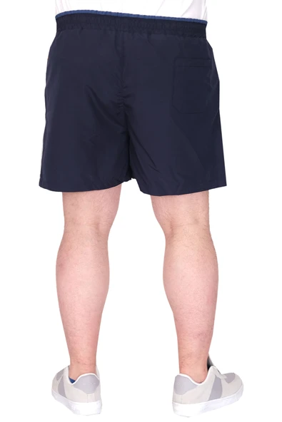 Mode XL Büyük Beden Erkek Deniz Şortu ICON U25402 Lacivert - Resim 3