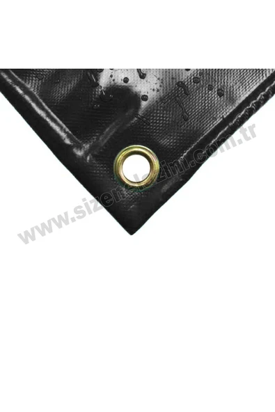 sizenelazım 110cm x 10m  Siyah PVC Su Geçirmez Balkon Demiri Korkuluk Çit Branda - Resim 3