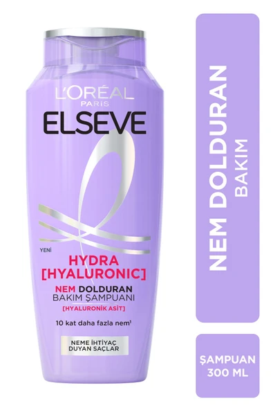 Elseve Hydra hyaluronic Nem Dolduran Şampuan 300 Ml 3'lü Set - Resim 2