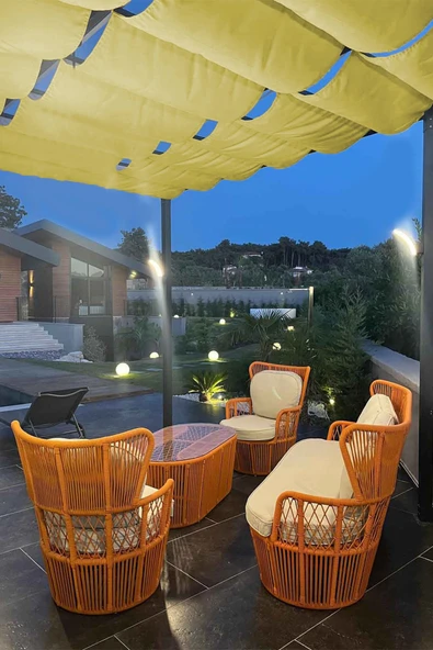 sizenelazım Oxford Kumaş Su Geçirmez Açılır Kapanır Teleskopik Portatif Gölgelik Tente Sistemi 1.5mt x 10 mt ürün görseli