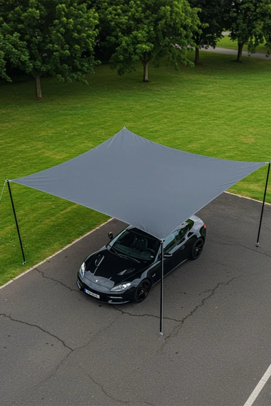 sizenelazım Su Geçirmez Araba Gölgelik Güneşlik Tentesi Oxford Kumaş 280cmx400cm Ebat ürün görseli