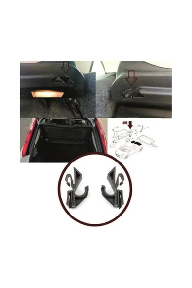 ALPER BAGAJ PERDE BRAKETİ SOL DOBLO III-FİORİNO-GRANDE PUNTO-STİLO 71719953 ürün görseli