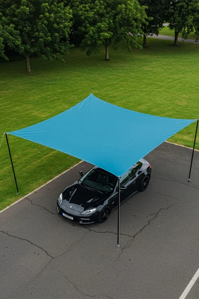 sizenelazım Su Geçirmez Araba Gölgelik Güneşlik Tentesi Oxford Kumaş 280cmx400cm Ebat ürün görseli