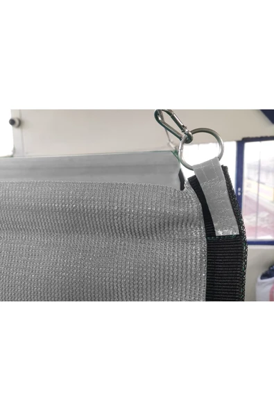 sizenelazım Teleskopik Açılıp-kapanabilir Gölgelik Tente Sistemi Gri Jüt 2m X 9m - Resim 2