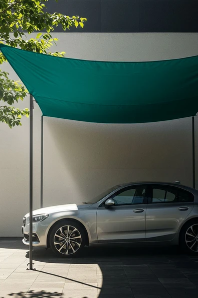 sizenelazım Su Geçirmez Araba Gölgelik Güneşlik Tentesi Oxford Kumaş 280cmx400cm Ebat - Resim 4