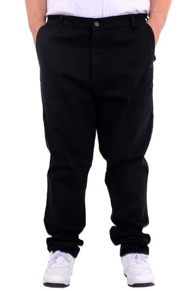 Mode XL Büyük Beden Erkek Kot Pantolon Yan Cep CHINO 18880 Siyah ürün görseli 1