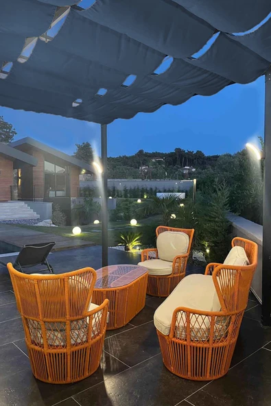 sizenelazım Oxford Kumaş Su Geçirmez Açılır Kapanır Teleskopik Portatif Gölgelik Tente Sistemi 2mt x 5 mt ürün görseli