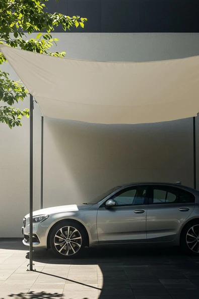 sizenelazım Su Geçirmez Araba Gölgelik Güneşlik Tentesi Oxford Kumaş 280cmx400cm Ebat - Resim 4