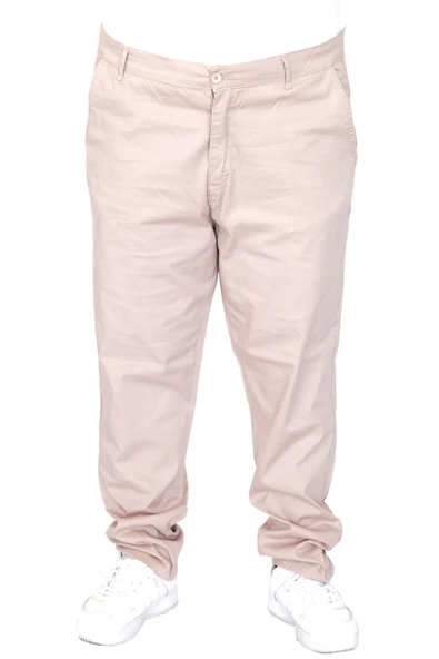 Mode XL Büyük Beden Erkek Gabardin Pantolon Doğa 22850 Bej - 5