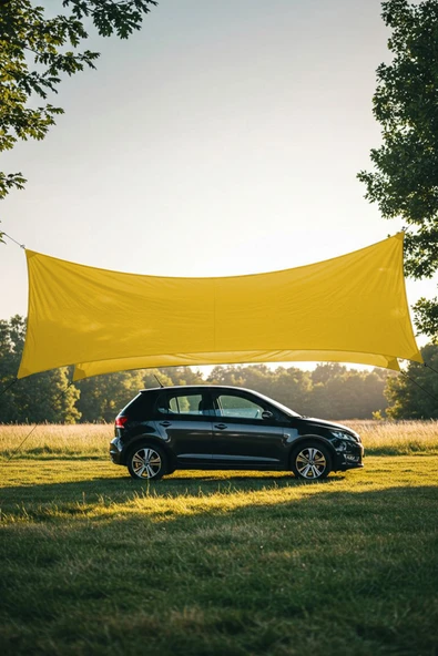 sizenelazım Su Geçirmez Araba Gölgelik Güneşlik Tentesi Oxford Kumaş 280cmx400cm Ebat - Resim 2