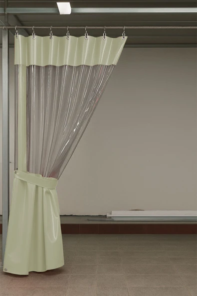 sizenelazım 0.80mm Şeffaf Oto Servis ve Yıkama Ara Bölme Perdesi 12 Renk Yükseklik 250 cm x Genişlik 500 cm - Resim 2