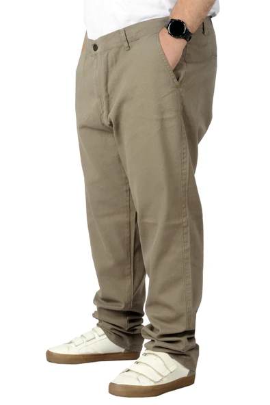 Mode XL Büyük Beden Erkek Gabardin Pantolon Doğa 22850 Bej - 2