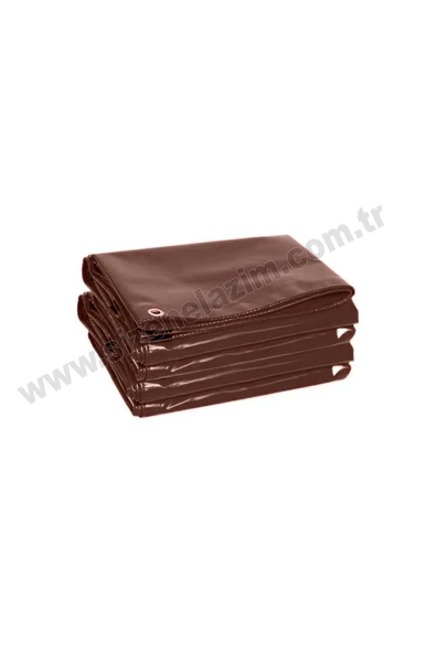 sizenelazım 150cm x 10m  Kahverengi PVC Su Geçirmez Balkon Demiri Korkuluk Çit Branda - Resim 2